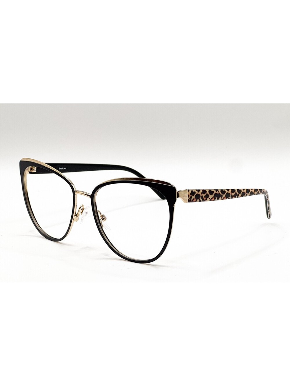 Bebe BB7235 001 Jet Black Cat Eye Authentic Eyeglass Frames 57-17-140